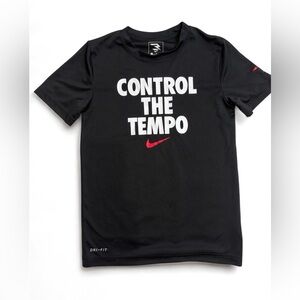 Nike Black Short Sleeve Tee Control the Tempo